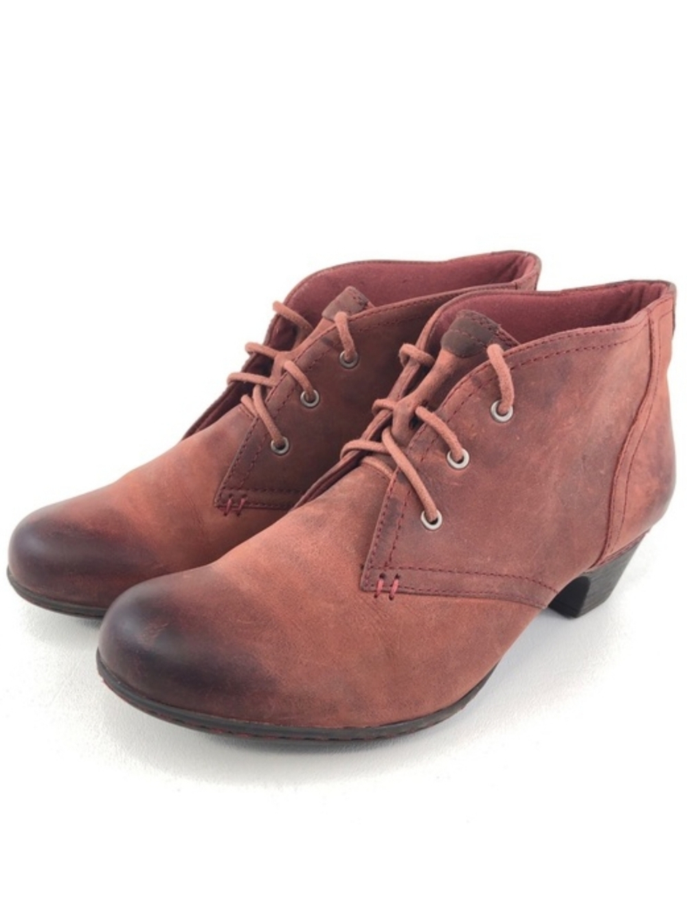 Rockport Women's Lace-Up Ankle Booties in Rustic Brown